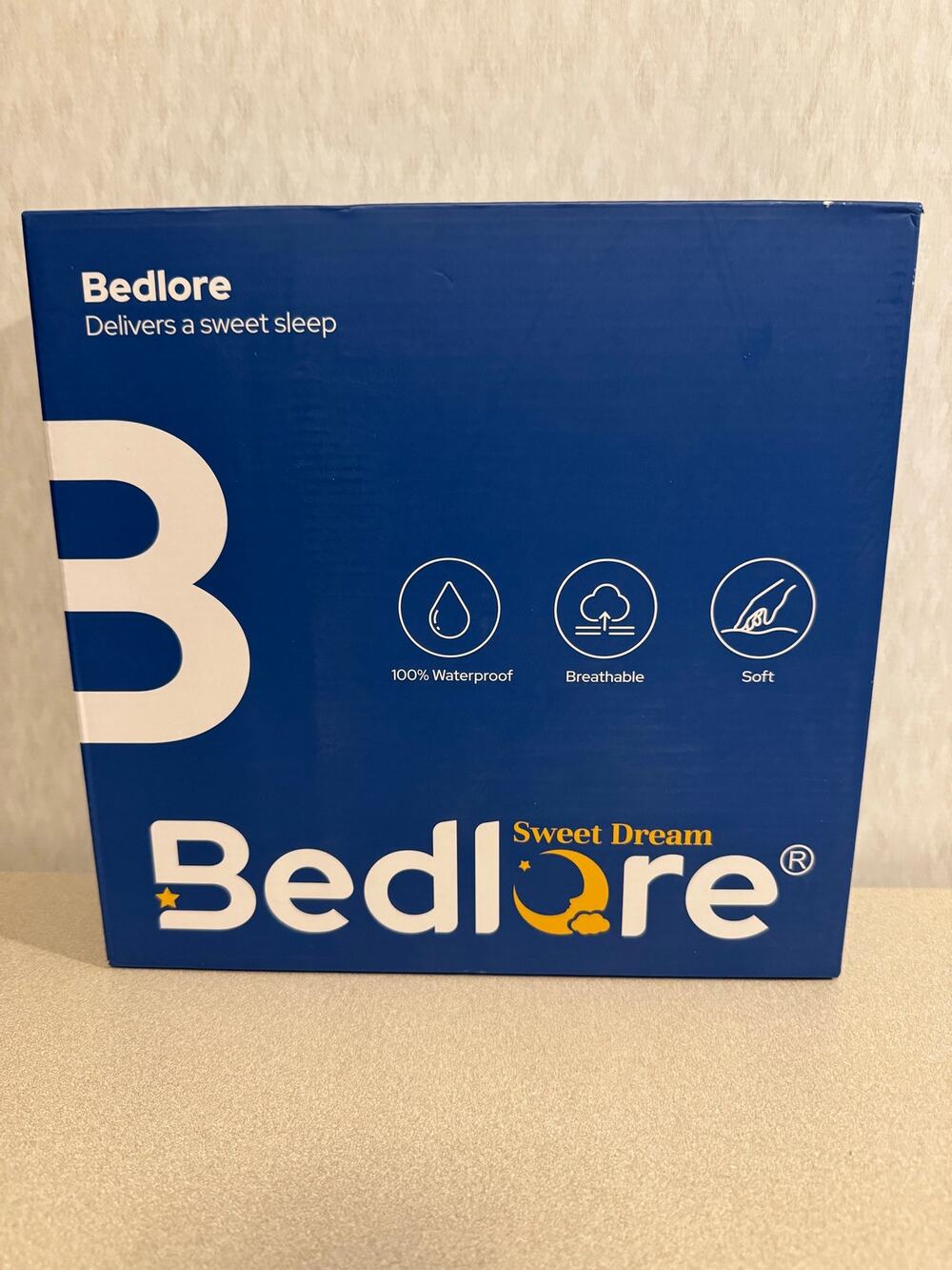 Bedlore Mattress Protector King-Sized Gray Waterproof Breathable Soft